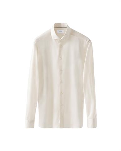 Kırık Beyaz Contemporary Filo Di Scozia Gömlek