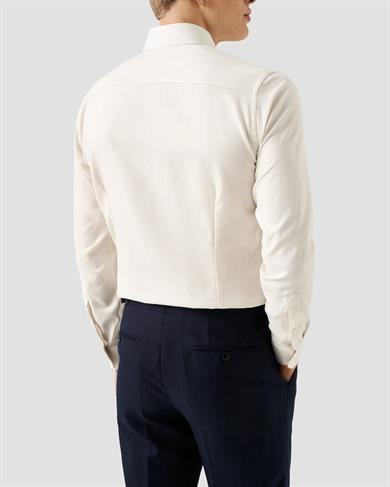 Kırık Beyaz Twill Pamuk Gömlek