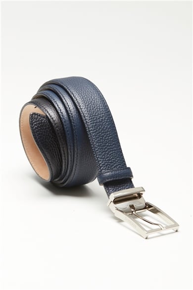 Koyu Mavi Erkek Deri Kemer