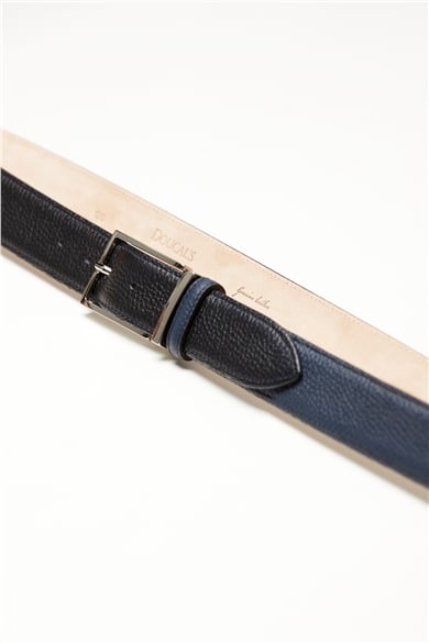 Koyu Mavi Erkek Deri Kemer