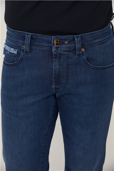 Dark Blue Michelangelo Slim Denim Pants