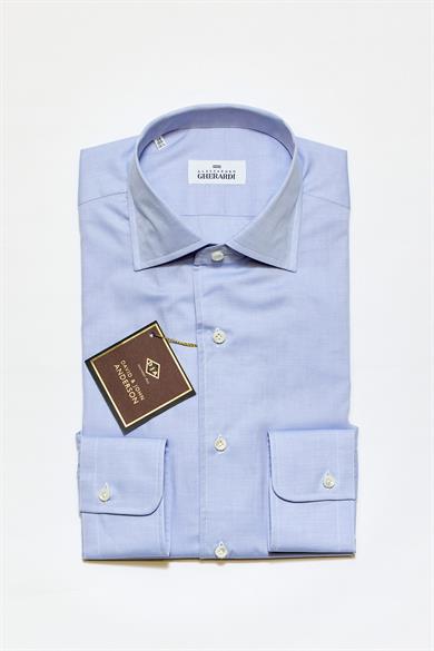 Koyu Mavi One-Piece Pamuk Gömlek