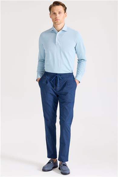 Koyu Mavi Pamuk Pantolon