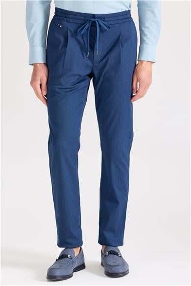 Koyu Mavi Pamuk Pantolon