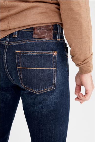 Koyu Mavi Vintage Denim Pantolon