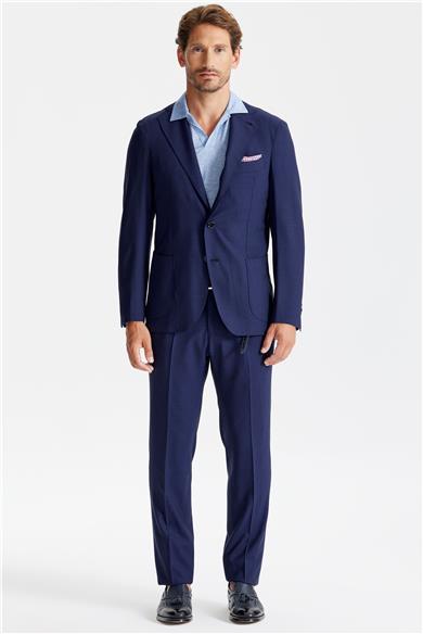 Koyu Mavi Yün Takım Elbise