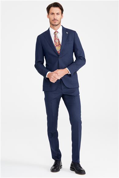 Koyu Mavi Yün Takım Elibse