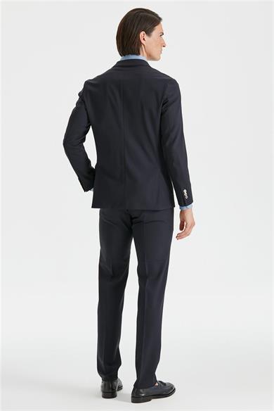 Lacivert Astarsız Yün Takım Elbise