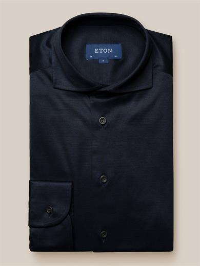 Lacivert Filo di Scozia Jersey Gömlek