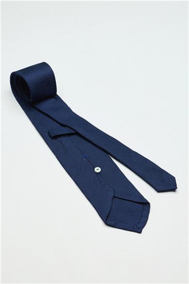Lacivert Garza İpek Kravat