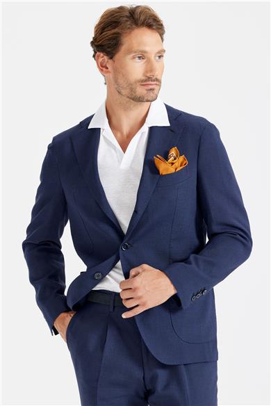 Lacivert Keten Takım Elbise