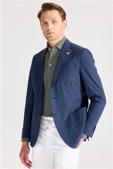 Lacivert Pamuk Ceket