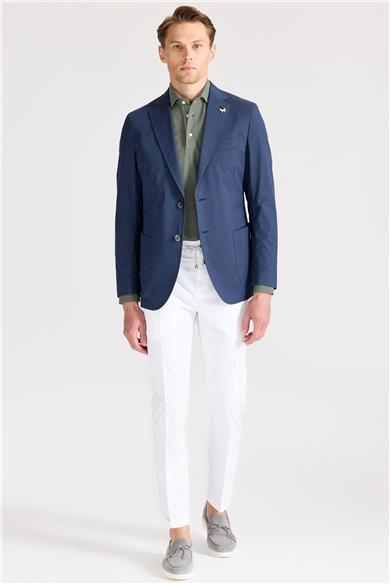 Lacivert Pamuk Ceket