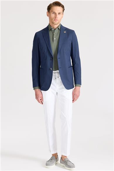 Lacivert Pamuk Ceket