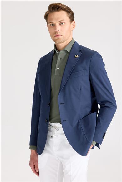 Lacivert Pamuk Ceket
