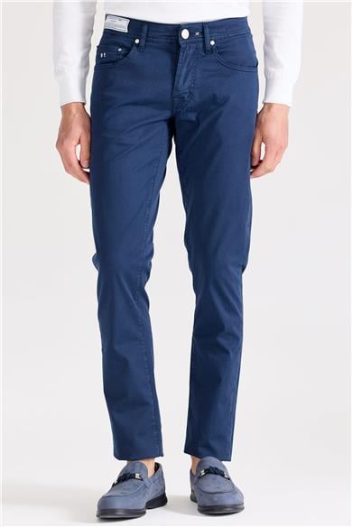 Lacivert Pamuk Chino Pantolon