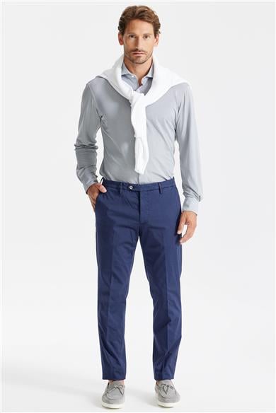 Lacivert Pamuk Chino Pantolon