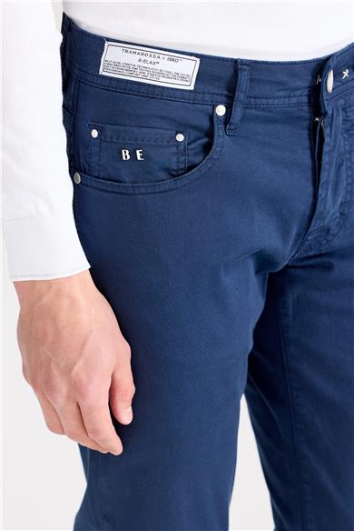 Lacivert Pamuk Chino Pantolon
