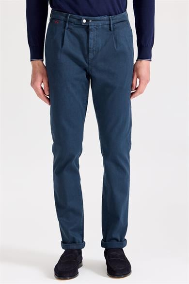 Lacivert Pamuk Chino Pantolon