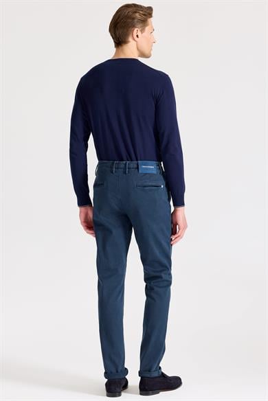 Lacivert Pamuk Chino Pantolon