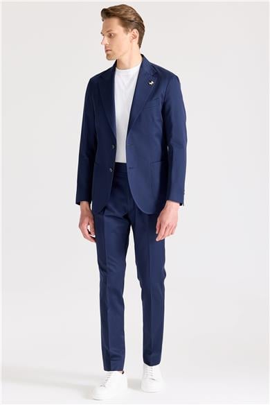 Lacivert Pamuk Takım Elbise