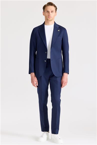 Lacivert Pamuk Takım Elbise