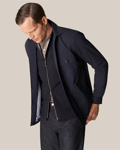 Lacivert Rüzgar Kesici Yelek