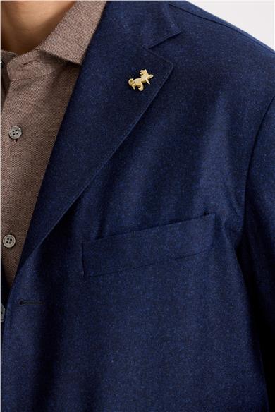 Lacivert Saf Yün Ceket