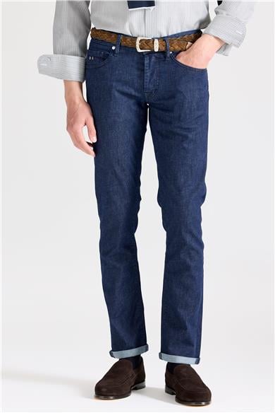Lacivert Soft Pamuk Denim Pantolon