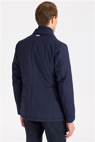 Lacivert Spor Yün Ceket