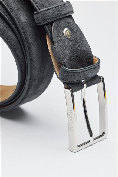 Lacivert Süed Kemer