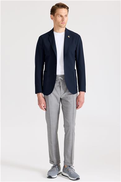 Lacivert Teknik Ceket