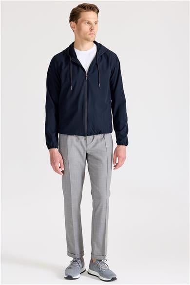 Lacivert Teknik Hoody