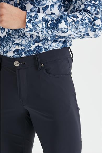 Lacivert Teknik Kumaş Pantolon