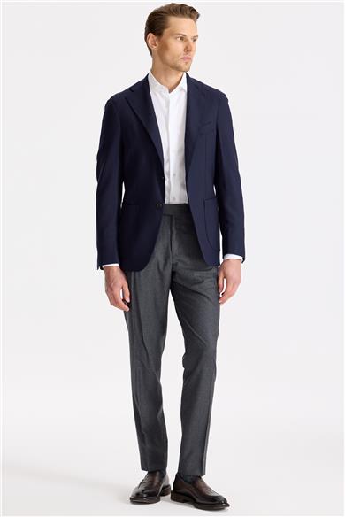 Lacivert Yün Blazer