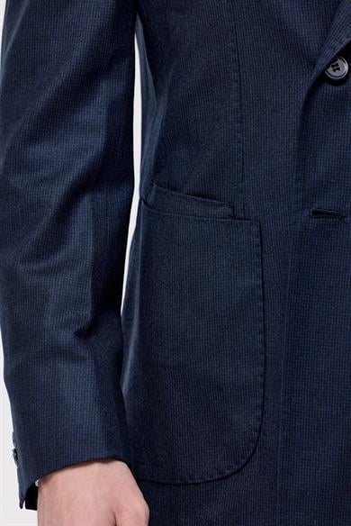 Lacivert Yün Kruvaze Takım Elbise