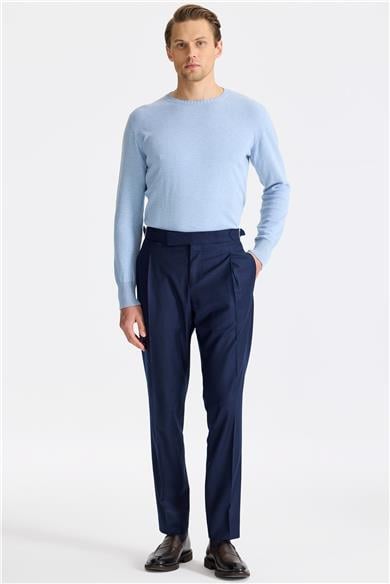 Lacivert Yün Pantolon