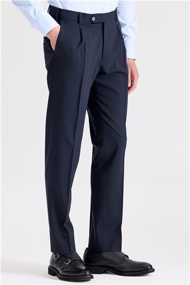 Lacivert Yün Pantolon