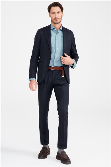 Lacivert Yün Takım Elbise