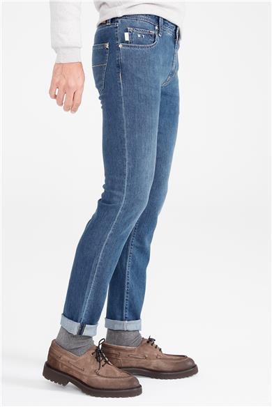Mavi İpek Lyocell Denim Pantolon  