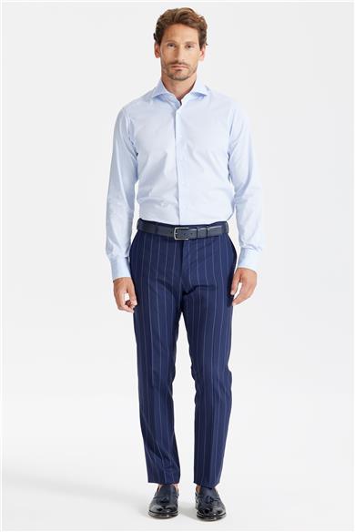 Mavi Klasik Pamuk Gömlek