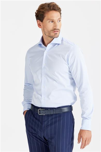 Mavi Klasik Pamuk Gömlek