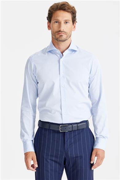 Mavi Klasik Pamuk Gömlek