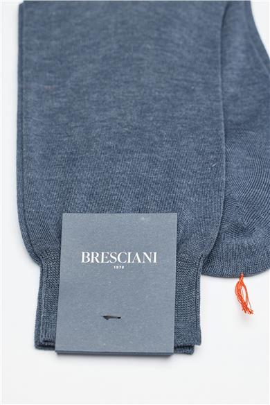 Mavi Merserize Pamuk Çorap