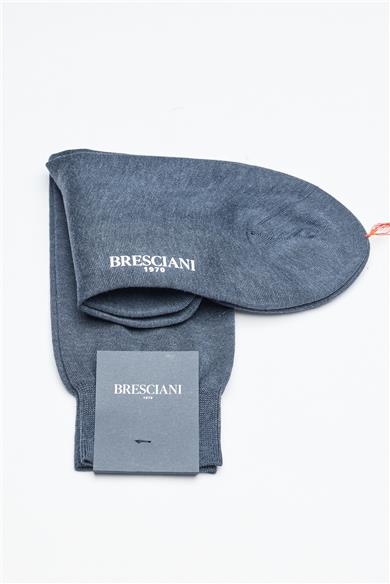 Mavi Merserize Pamuk Çorap