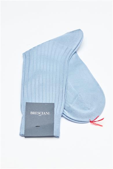 Mavi Merserize Pamuk Çorap