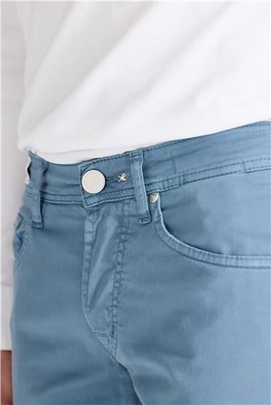 Mavi Pamuk Chino Pantolon