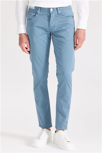 Mavi Pamuk Chino Pantolon