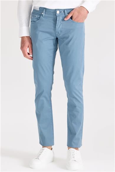 Mavi Pamuk Chino Pantolon
