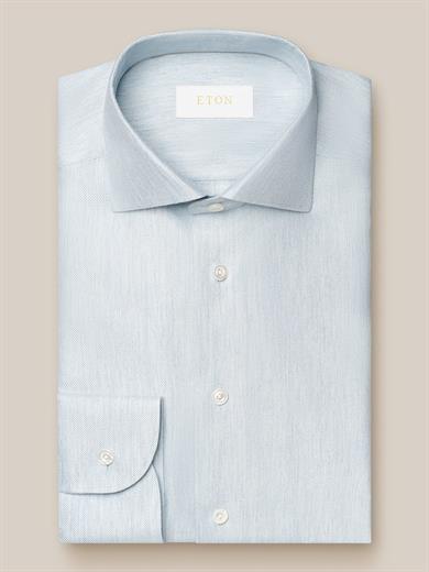 Mavi Pamuk Kaşmir İpek Gömlek